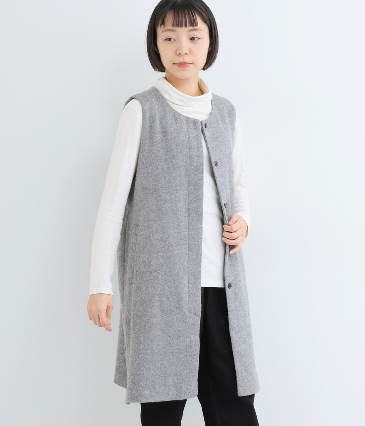 フラノロングベスト（On y vua.）の商品詳細