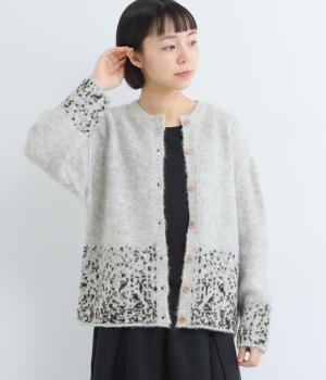 アルパカ混2wayカーディガン