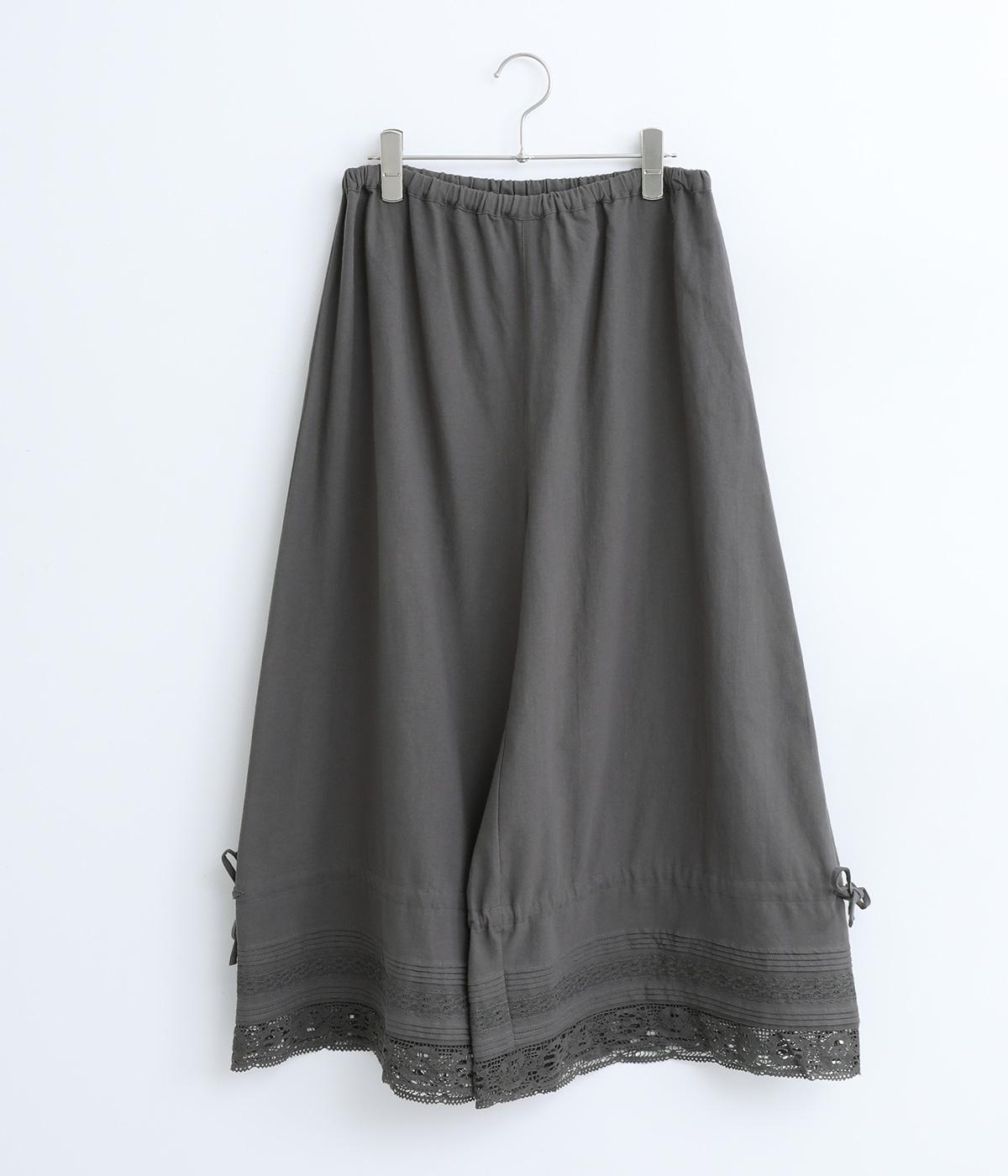 ビエラレーシー2wayペチキュロット(グレー-ONESIZE)