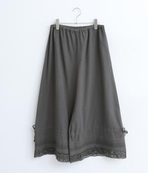 ビエラレーシー2wayペチキュロット(グレー-ONESIZE)