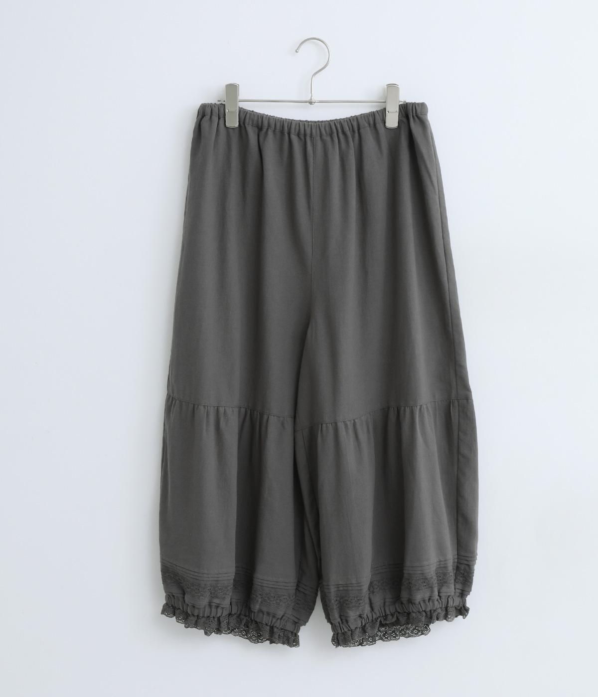 ビエラ裾ゴム入りペチパンツ(グレー-ONESIZE)