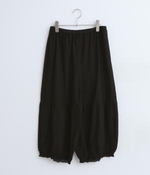 ビエラ裾ゴム入りペチパンツ(ブラック-ONESIZE)