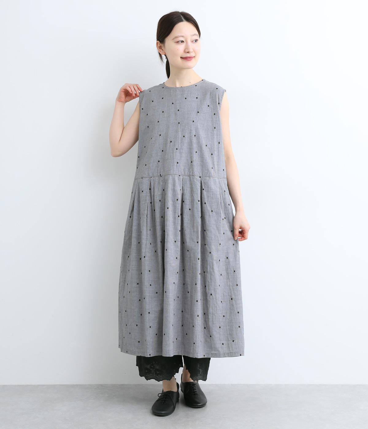りんご様専用】anuans ノースリーブドットワンピース アニュアンス