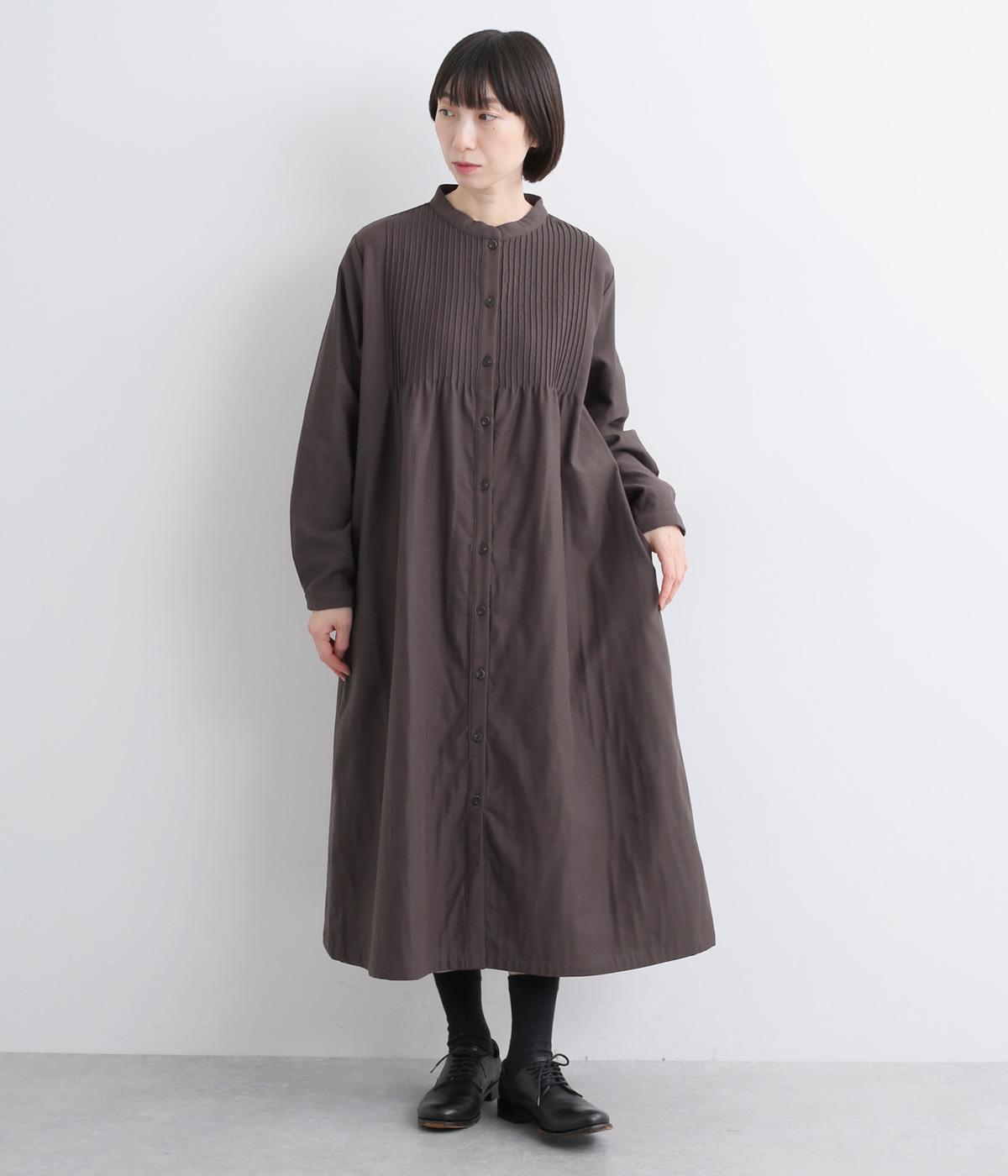 コットン綾接結ピンタックワンピース（Loura meme）の商品詳細