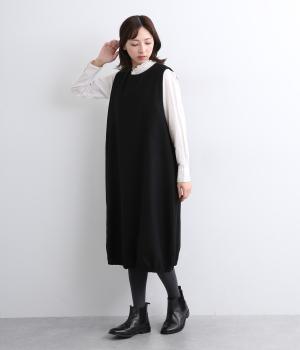 サキソニーバルーンジャンパースカート(ブラック-F)