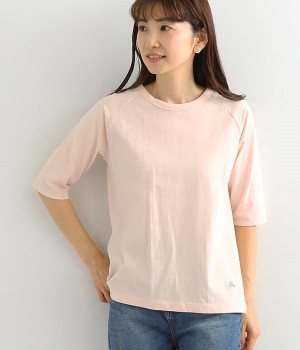 リサイクルコットンラグランT(5分袖)(サクラ-L)