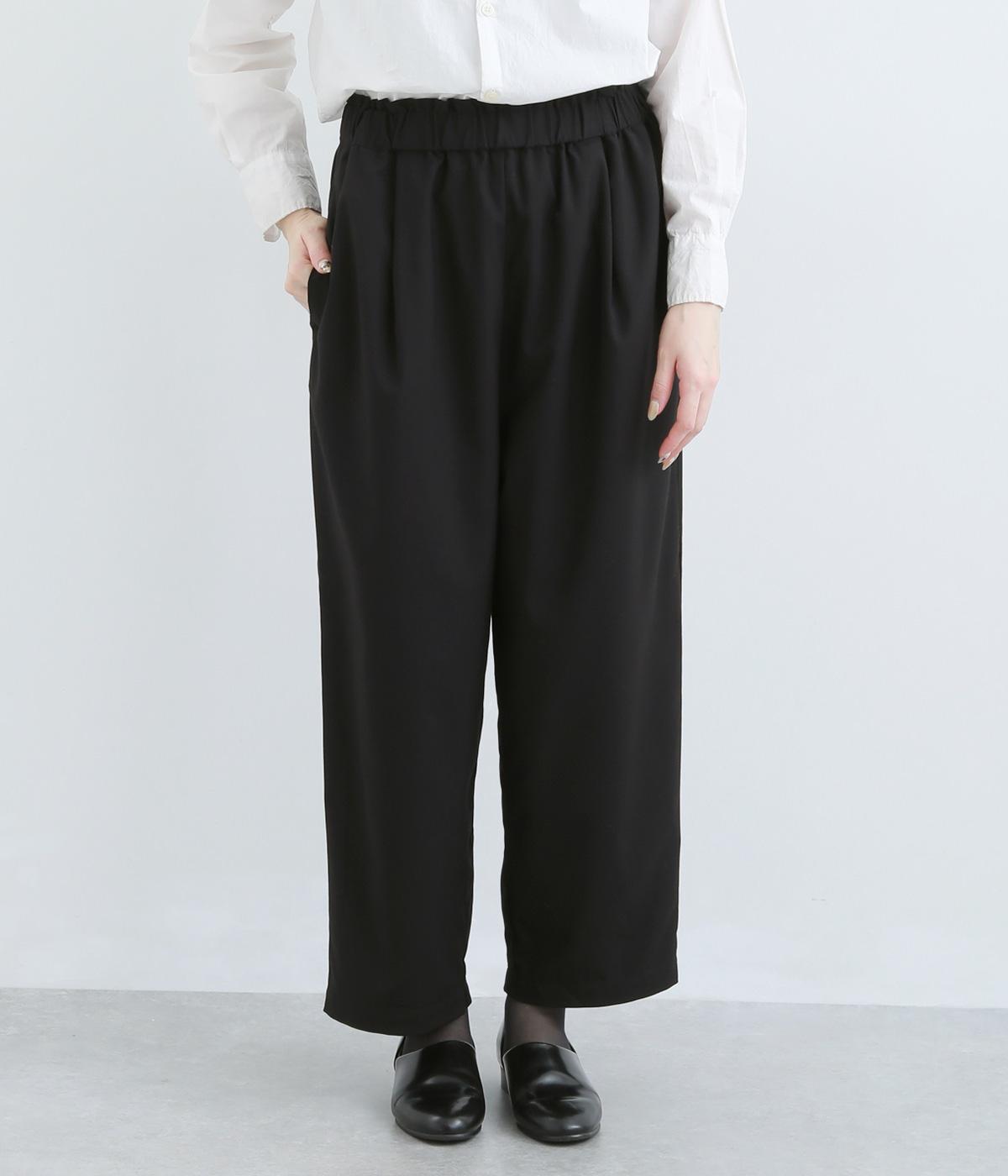 タックテーパードパンツ(ブラック-F)
