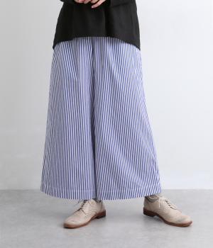 コットンドビーストライプルーミーパンツ(ロンドンストライプ-F)