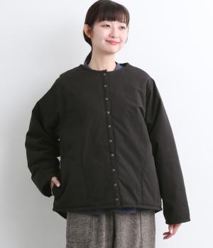コットンツイル前後差ジャケット(ブラック-F)