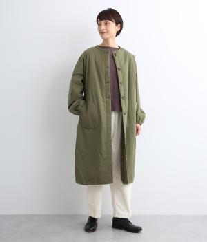 コットンツイルノーカラーコート