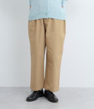 ストレッチピーチ起毛足長パンツ(ベージュ-F)