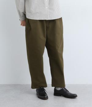 ストレッチピーチ起毛足長パンツ(ダークオリーブ-F)