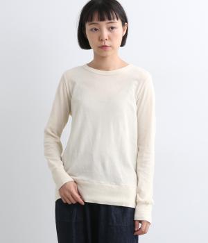 ガーゼ天竺クルーネックロンT
