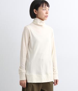 ガーゼ天竺タートルネックロンT