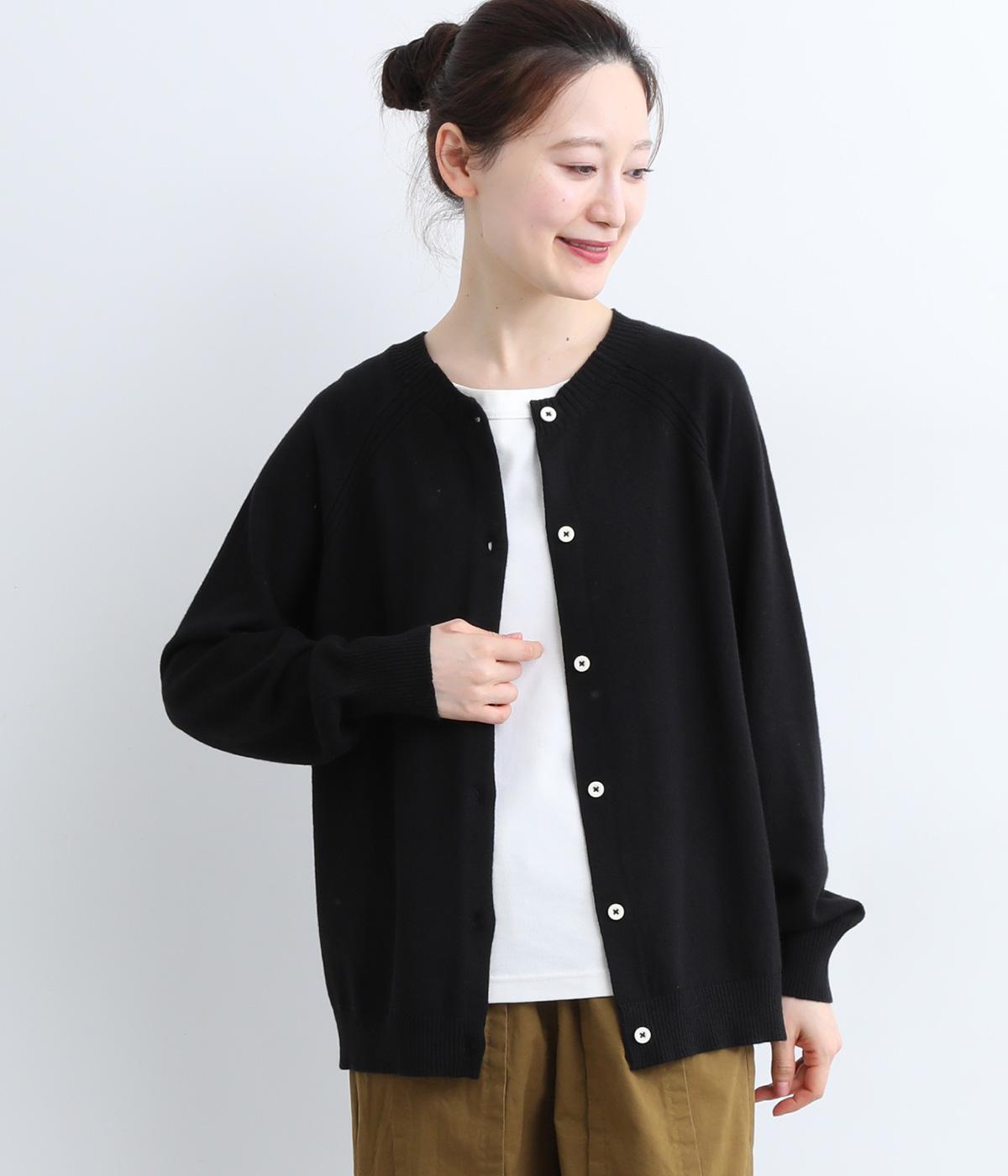 カシミヤ カーディガン ブラック アンタイトル UNTITLED シルクウール