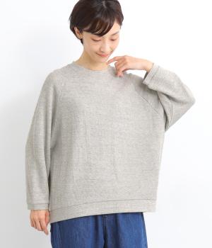 リバイバルハニカムラグランワイド8分袖プルオーバー