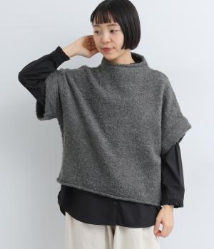 ブークレ ヤッコプルオーバーベスト(チャコール-F)