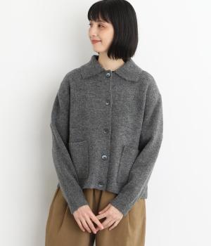 マシュマロヤーン ショートジャケット風カーディガン