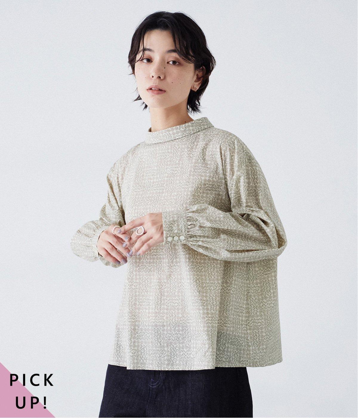 リバティ・ファブリックス 花柄ブラウス（&yarn）の商品詳細