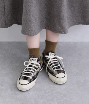 ALL STAR US WOOL PLAID OX(GRAY/NAVY/RED-235)