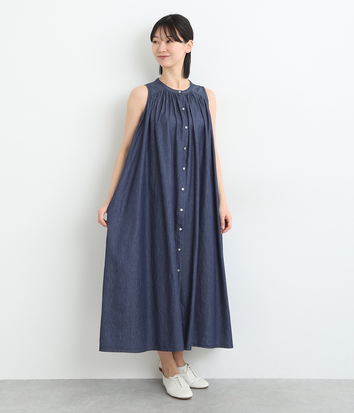 デドゥエ D-due ワンピース レーヨン ノースリーブ 良品 夏 デドゥエ D-due ワンピース レーヨン ノースリーブ 良品 夏