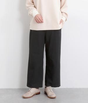 コットンストレートパンツ(ブラック-F)