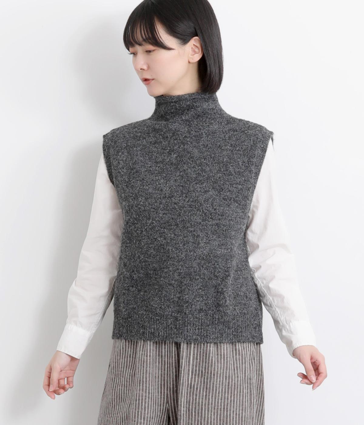 ウール混ハイネックニットベスト（Sorte cuff）の商品詳細