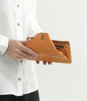 カウレザーギャルソン長財布(ブラウン-ONESIZE)