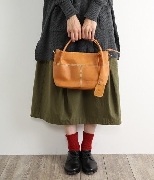 カウレザー2WAYハンドバッグ