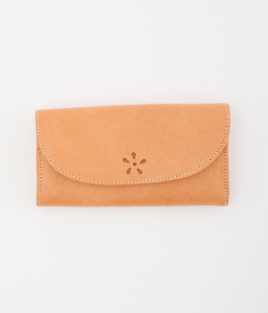 カウレザー 型押し長財布(ブラウン-ONESIZE)