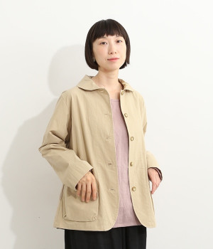 丸襟ジャケット(ベージュ-ONESIZE)