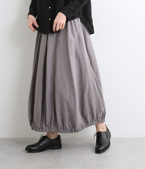 フレンチリネンバルーンスカート