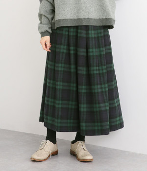ECOLANAシャギーチェックスカート ECOLANAシャギーチェックスカート