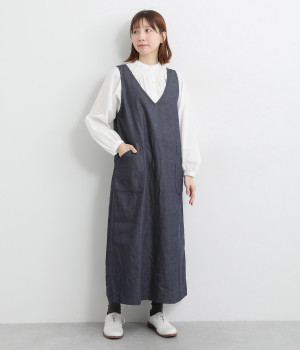 8オンスデニムジャンパースカート