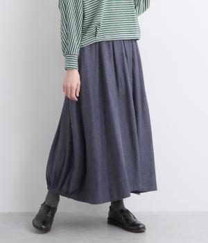 デニムバルーンスカート(ネイビー-F)