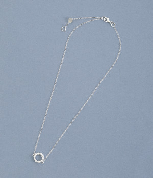 シルバーハナカンムリネックレス