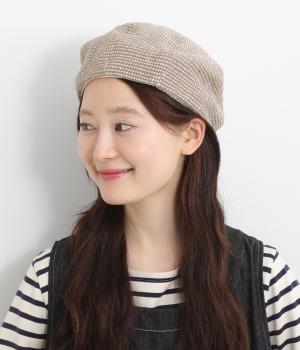 手編みウールコットンベレー