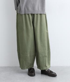 オーガニックコットンコーデュロイひかりコクーンパンツ