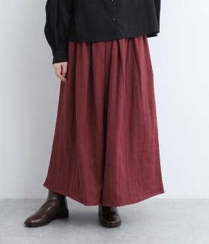 Wガーゼボリュームタックキュロット