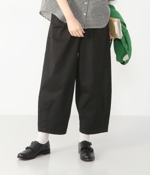チノクロップドサーカスパンツ(ブラック-S)