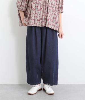デニムサーカスパンツ(レギュラー丈)(ワンウォッシュ-L)
