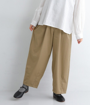 おとな綺麗めサーカスパンツ(ベージュ-S)