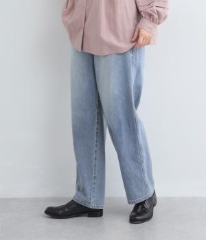 カルゼデニムサイド切替パンツ