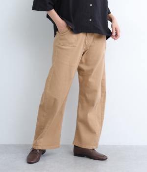 わがままフィットカーブベイカーパンツ(ベージュ-L)