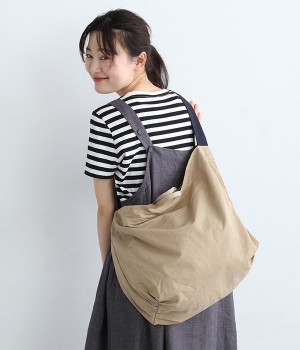 コットン　リップストップ　ストラップトート/E6943