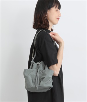 ナイロンリップ　ドローストリング　ミニショルダー/E7811