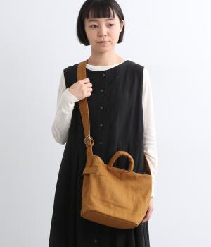 BRUSHED LINEN SMALL SHOULDER TOTE/E7876