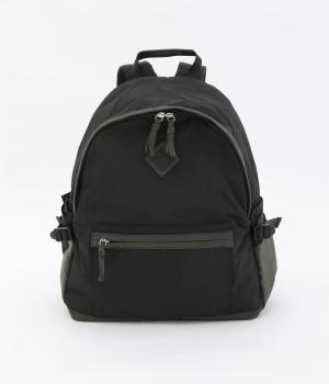 NYLON ECOSUEDE BACKPACK(ブラック-F)