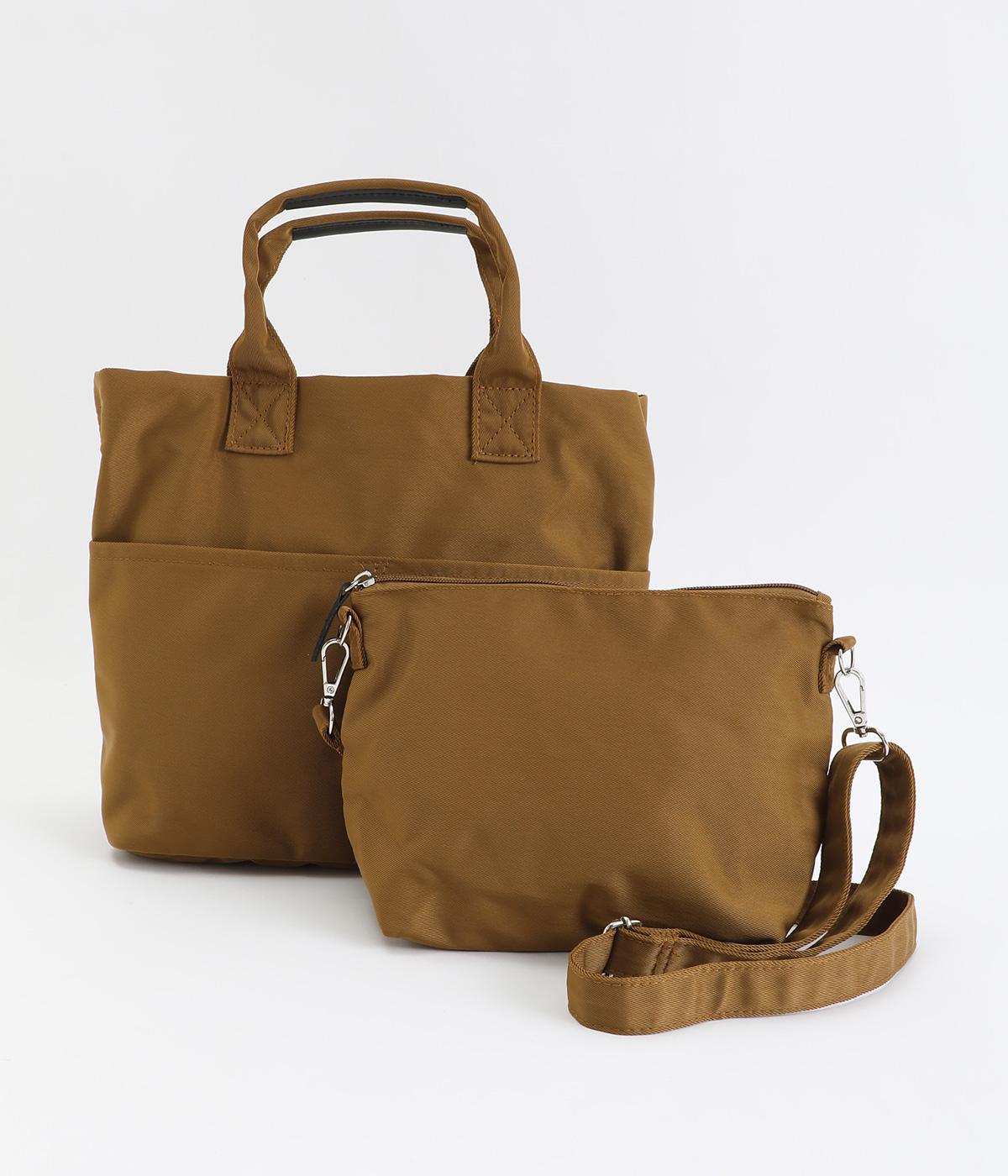 N/TOTE+POUCH SHOULDER BAG(ブラウン-F)