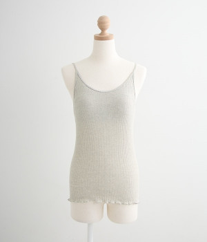 リブカップ付きキャミソール